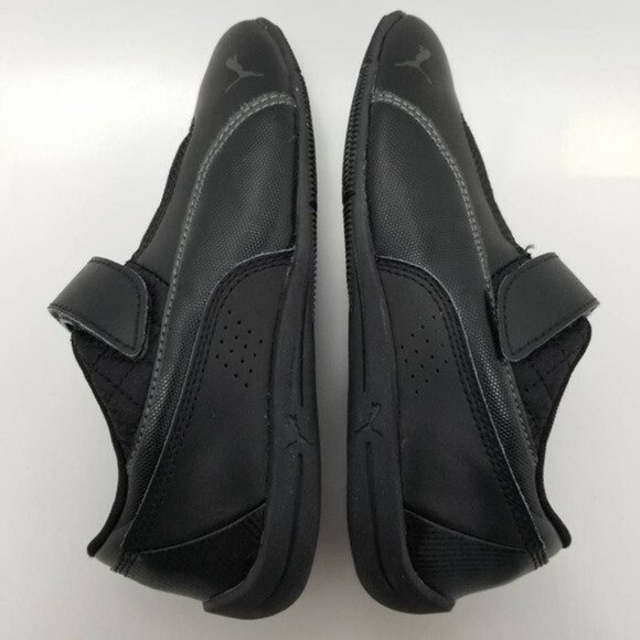 Puma Kids Drift Cat 6 L V Sneakers Black 30518309 Perforated Hook And Loop Sz 2 - Picture 7 of 11